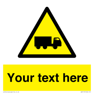 Custom Lorry Hazard Sign